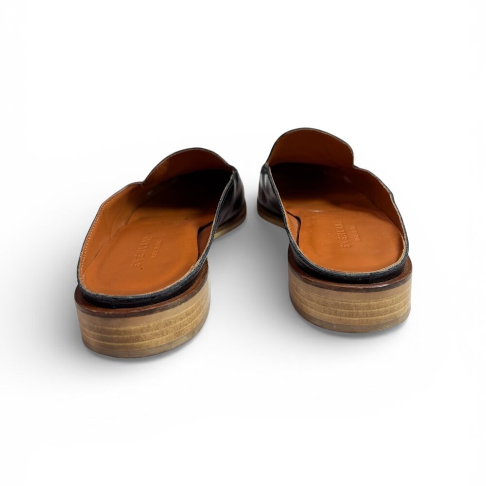 Everlane The Modern Loafer Mule in Black Leather Made in Italy $155 Size 9.5 M - Picture 6 of 8